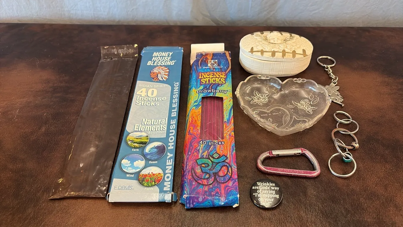 Trinket Box, Incense Sticks & Key Chains