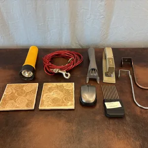 Stapler, Hooks, Dog Leash & Misc