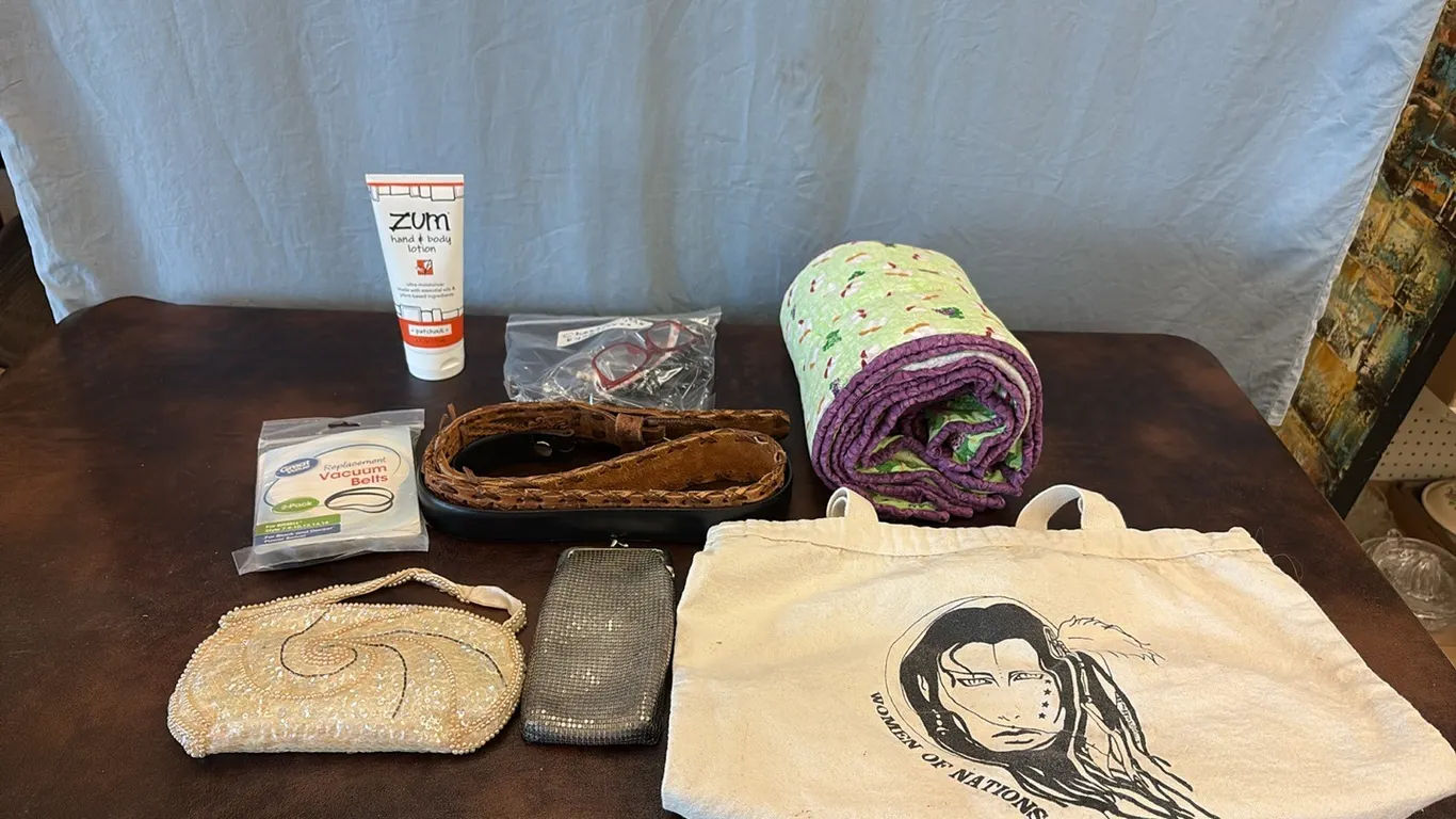 Eyeglasses, Bags, Quilt & Misc