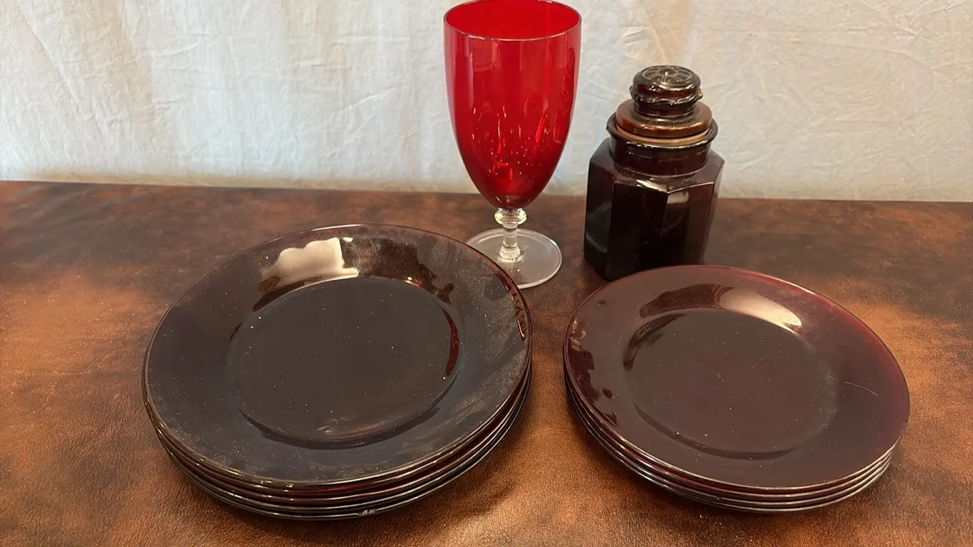 Red Glassware