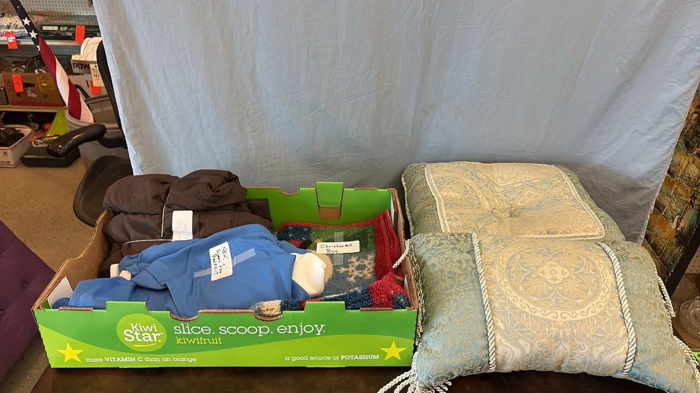 Pillows, Christmas Rug & Sheets
