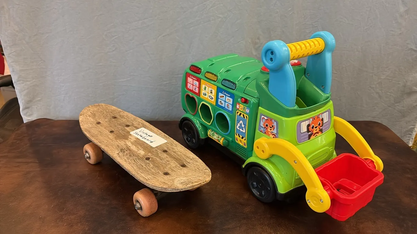 Vintage Skateboard & Toy Truck