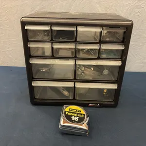 Storage Organizer w/ Tape Measure & Misc