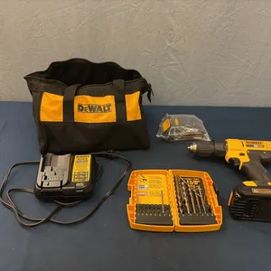 Dewalt 20V Drill w/ Charger, Batteries, Bits & Bag