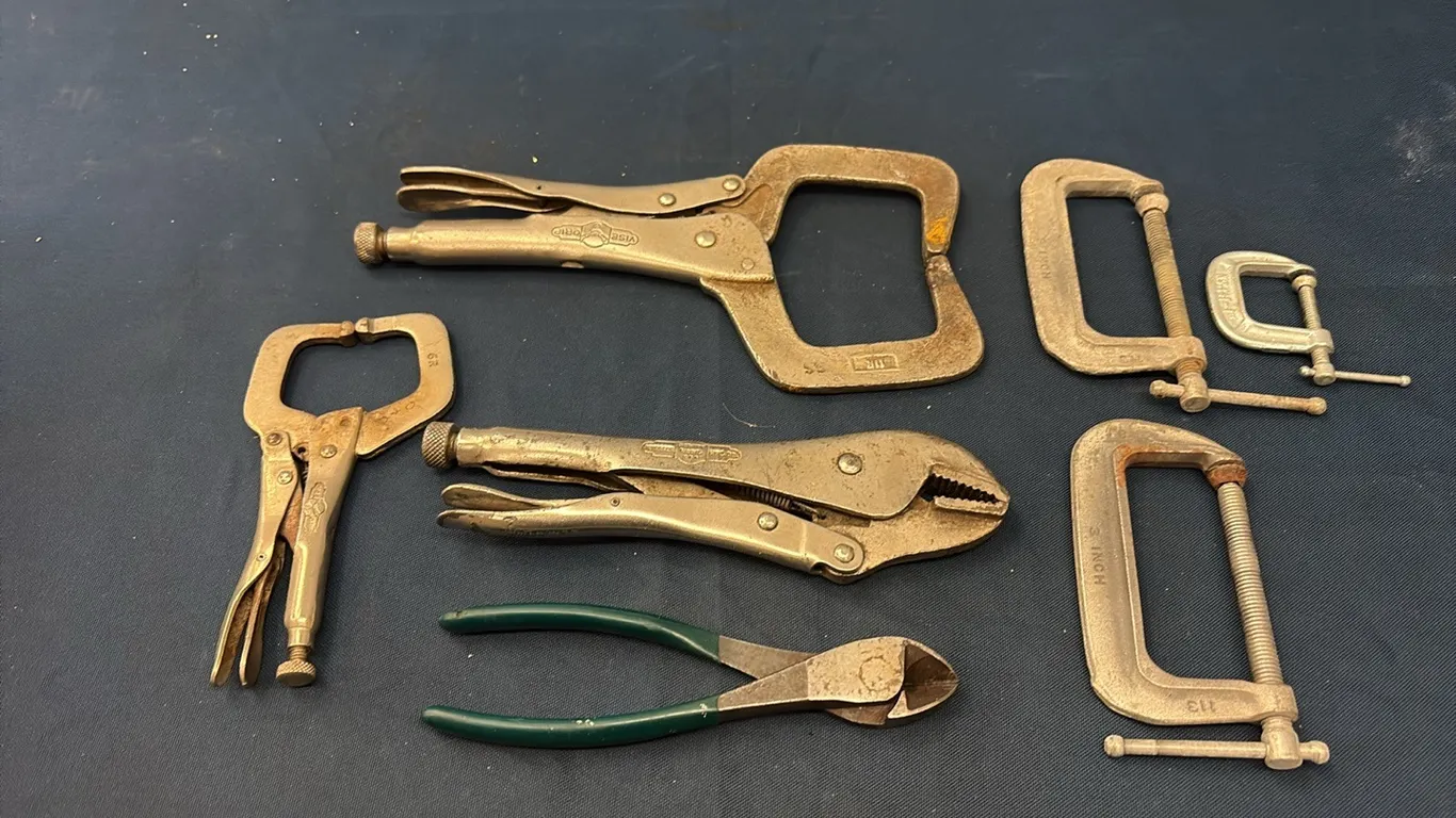 Vise Grips, Side Cutters & C Clamps