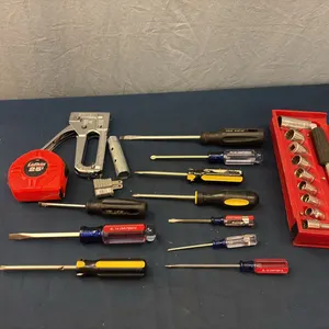 Socket Set, Screwdrivers, Tape Measure & Stapler