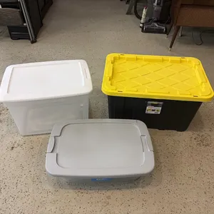 3- Plastic Totes