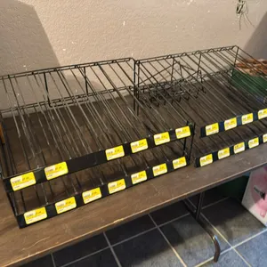 Gravity flow wire racks