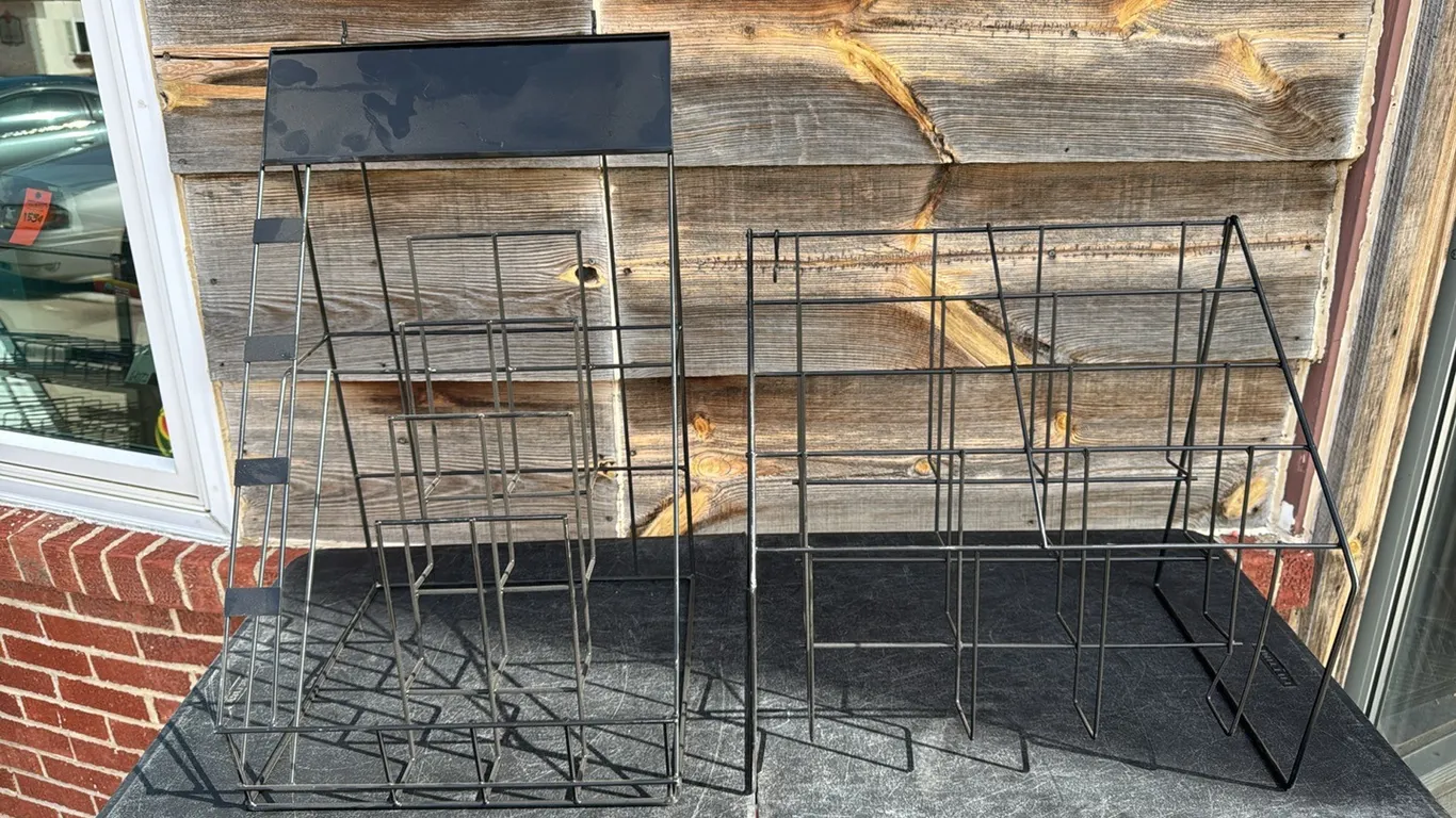 Peg board or free standing sand paper racks