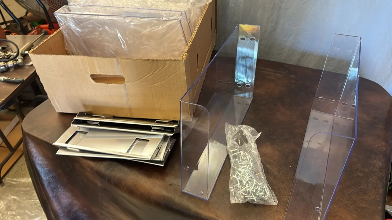 Peg board paint roller displays
