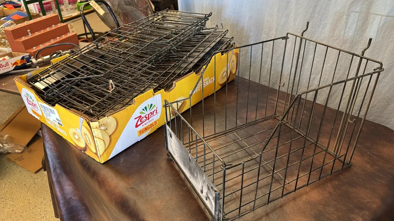 10 peg board wire baskets