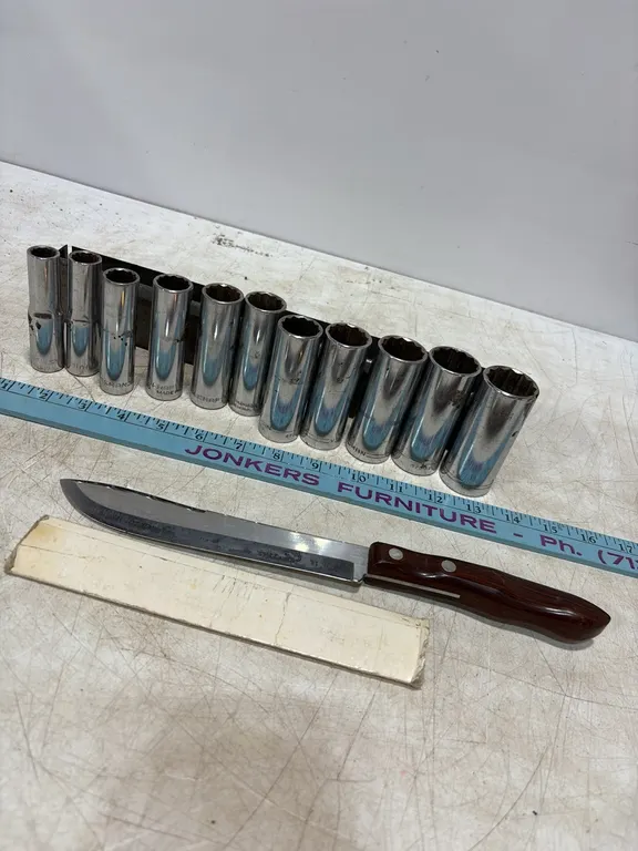Craftsman Deep Well 1/2” Sockets & knife