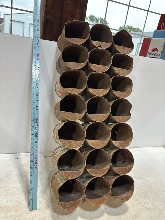 Homemade Bolt Bin - Old Oil Cans