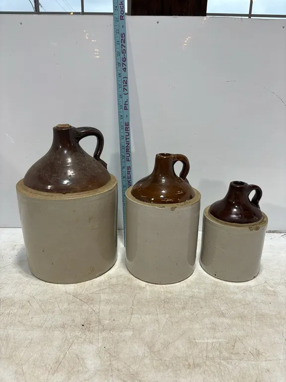 3 Crock Jugs