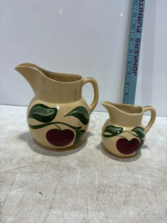 2 Rock Rapids Watts Apple Pitchers