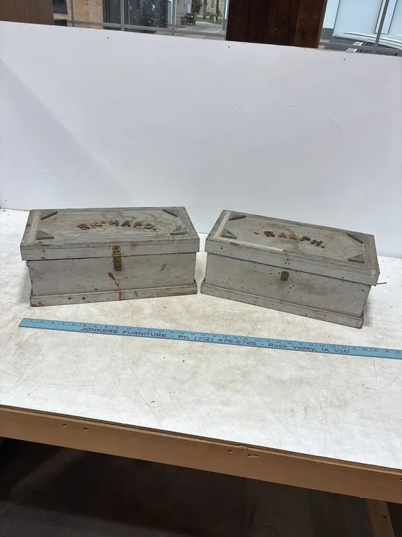 2 Wood Tool Chests