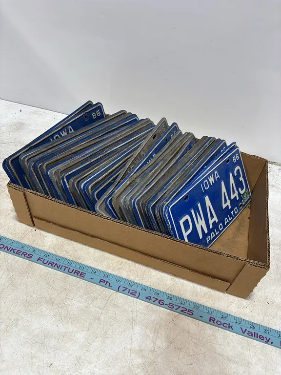 Box of License Plates