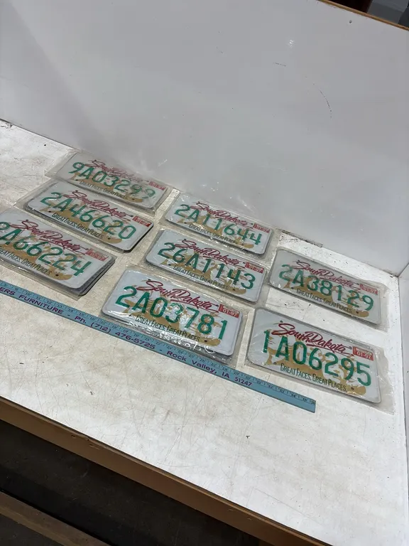 NOS South Dakota License Plates - 8 Pair