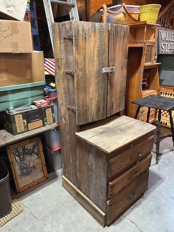 Pine Step Back Cabinet