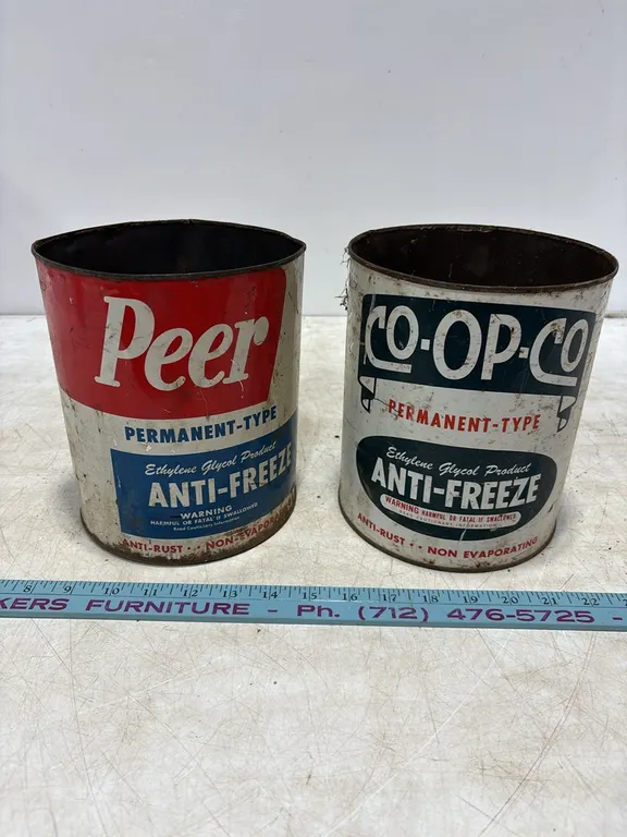 2 Anti freeze cans