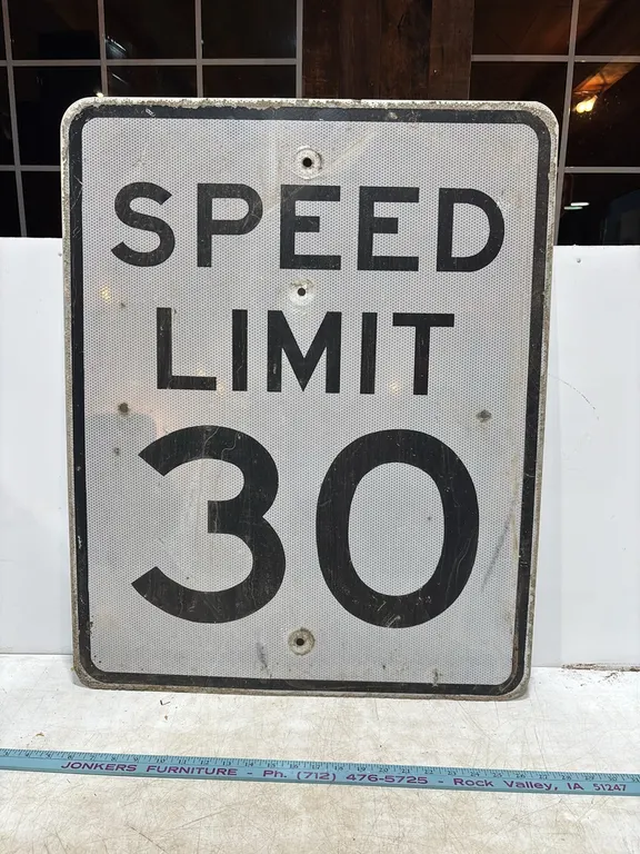 Retired Speed Limit Sign