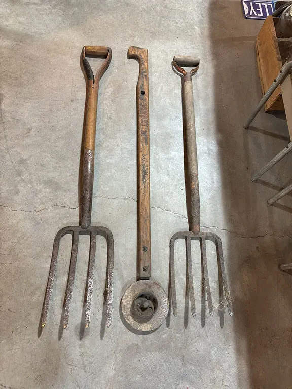 Planet Jr Edger & 2 Potato Forks