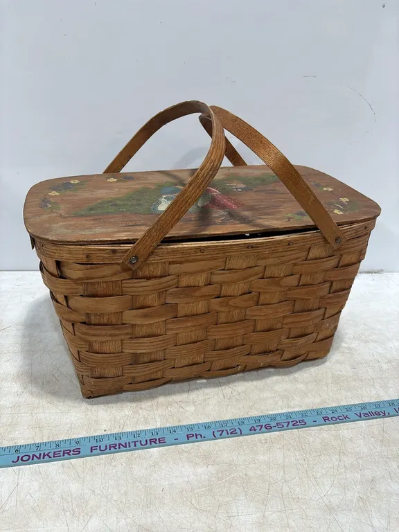 Old Wicker Picnic Basket