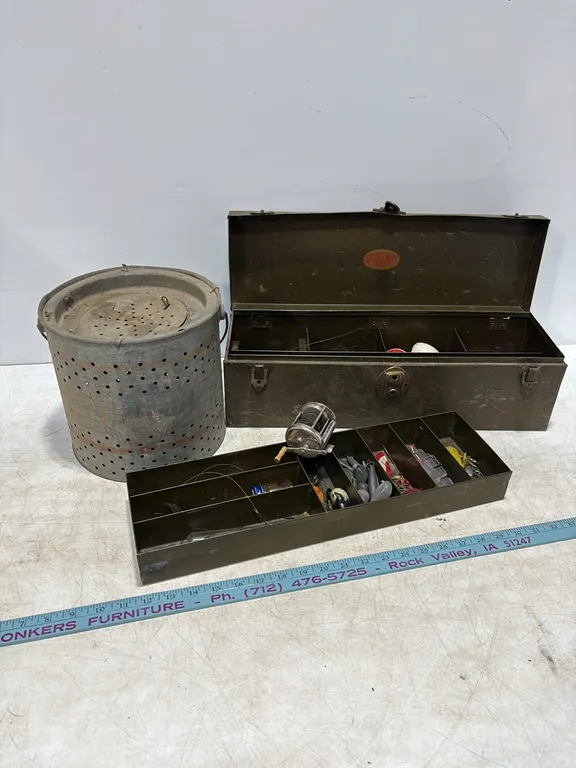 Minnow Bucket and Tackle Box