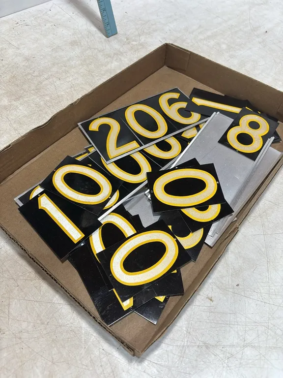 Reflective Metal House Numbers