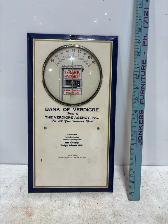 Bank Advertising Thermometer