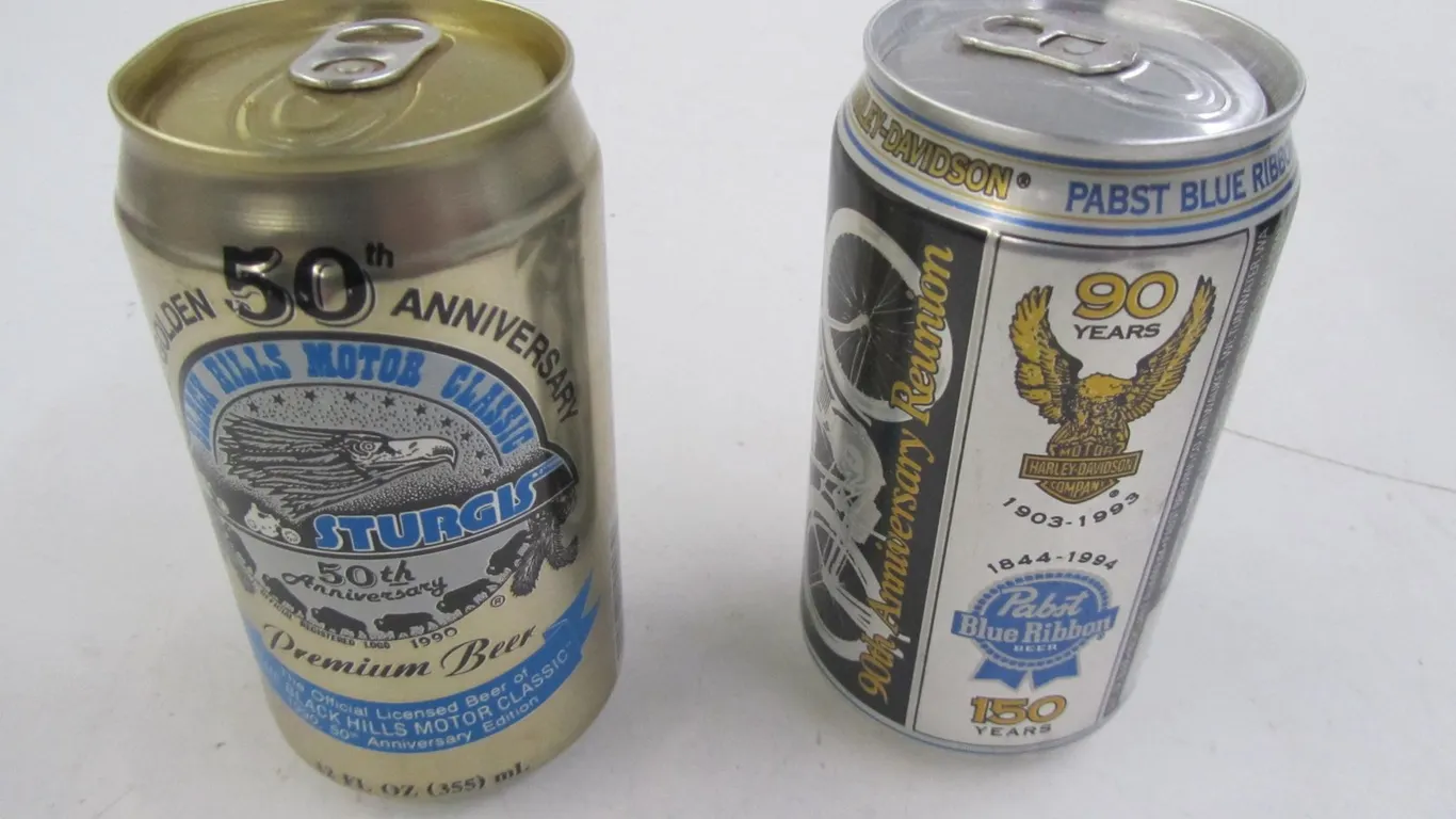 (2) Harley-Davidson Collectible Beer Cans
