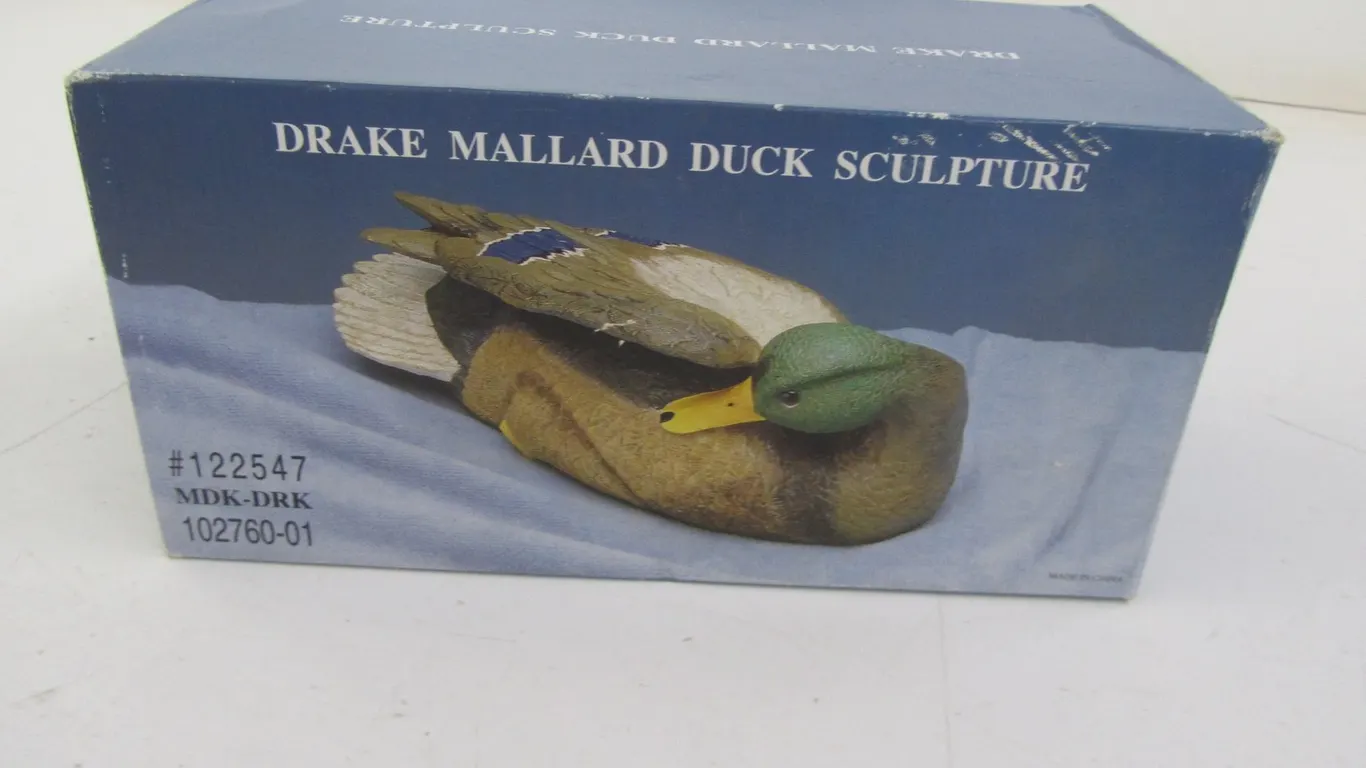 Drake Mallard Duck Sculpture