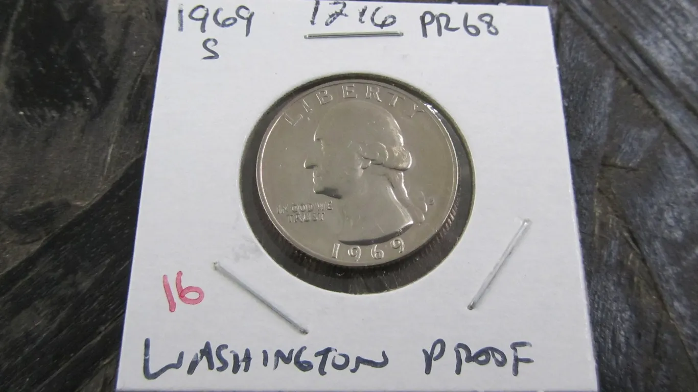 1969-S Proof Washington Quarter
