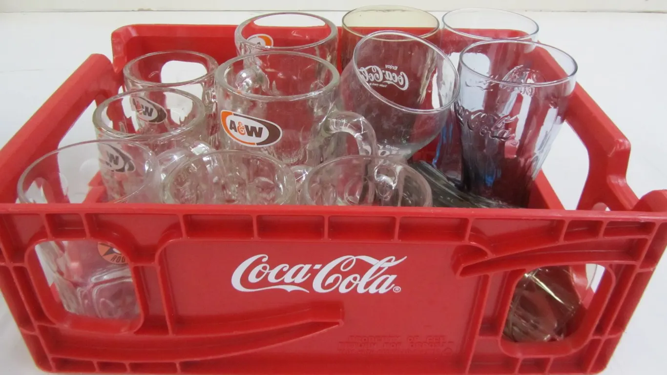 Assorted Coca-Cola Cups And A&W Mugs