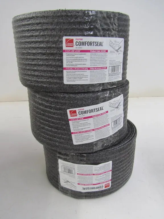 (3) Rolls Of Owens Corning Propink Comfortseal
