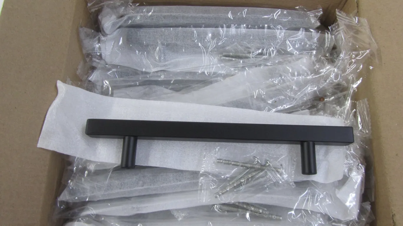 Lot Of Black Metal Drawer Handles