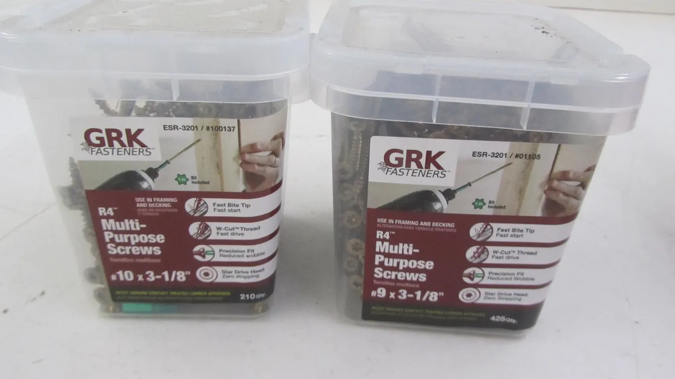 Lot Of GRK Fasteners R4 Multi-Purpose Screws