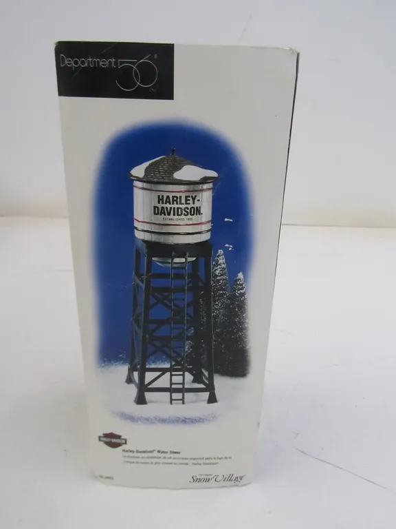 Department 56 Snow Village Harley-Davidson Water Tower