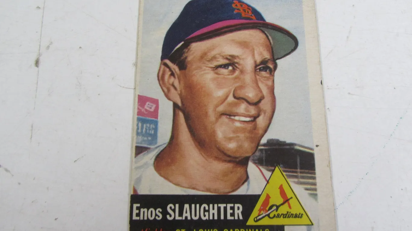 1953 Topps Enos Slaughter Card