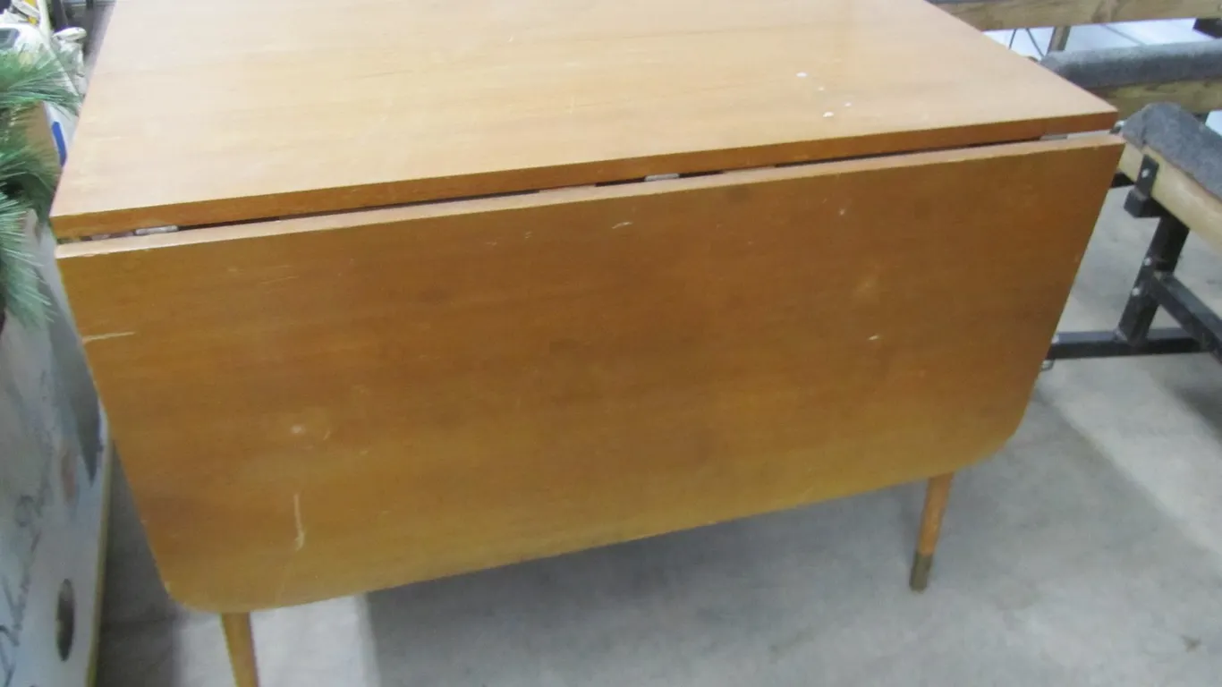 Wood Drop-Leaf Table