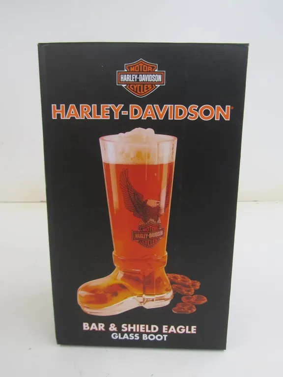 Harley-Davidson Bar & Shield Eagle Glass Boot