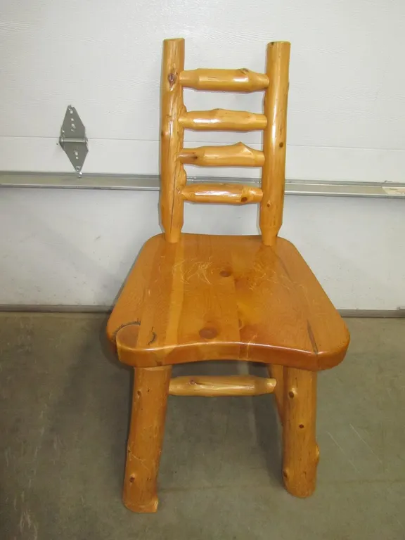 Hand Made Log Chair