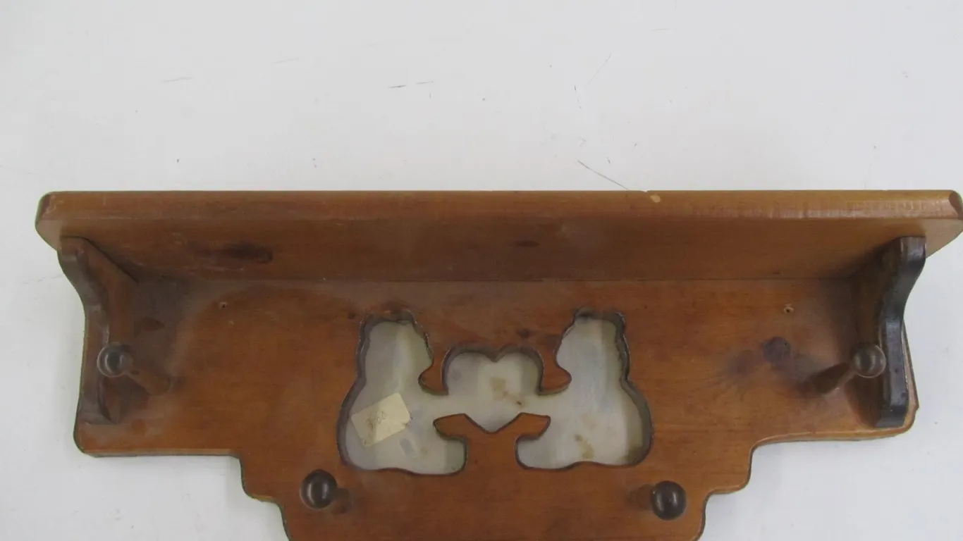 Wood Wall Shelf Coat Hanger