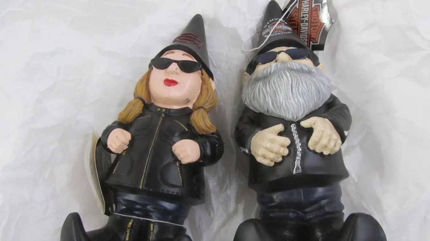 (2) Harley-Davidson Gnomes