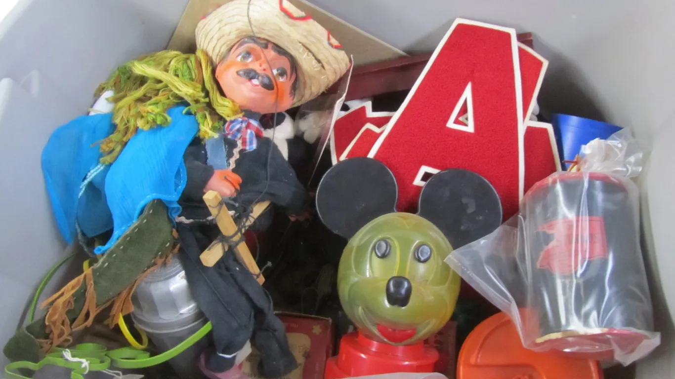 Tub Full Of Miscellaneous Items