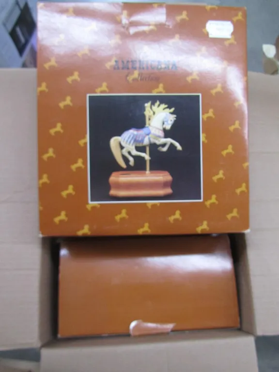(3) Americana Collection Carousel Horse Figures