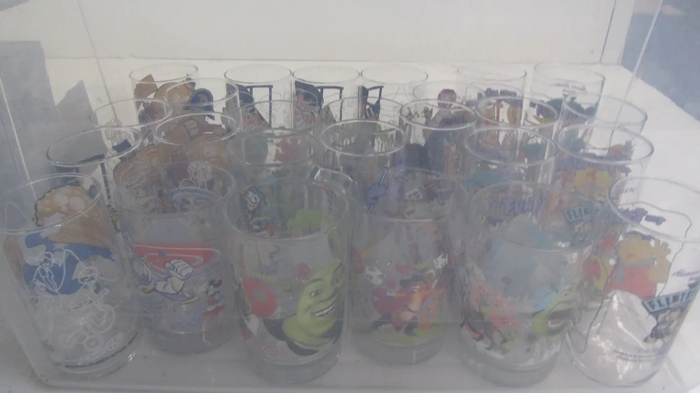 Tub Full Of Assorted Collectible Glasses
