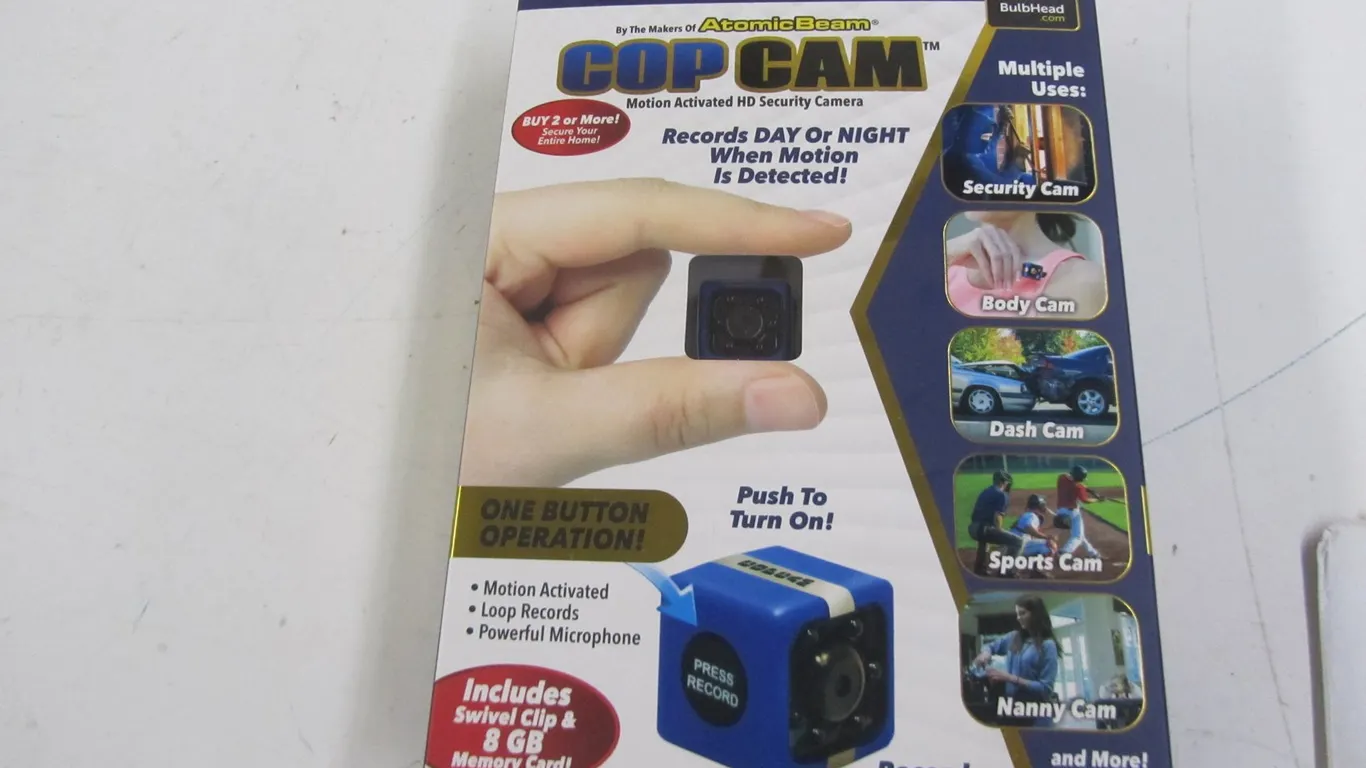 Cop Cam Motion Activated HD Security Camera