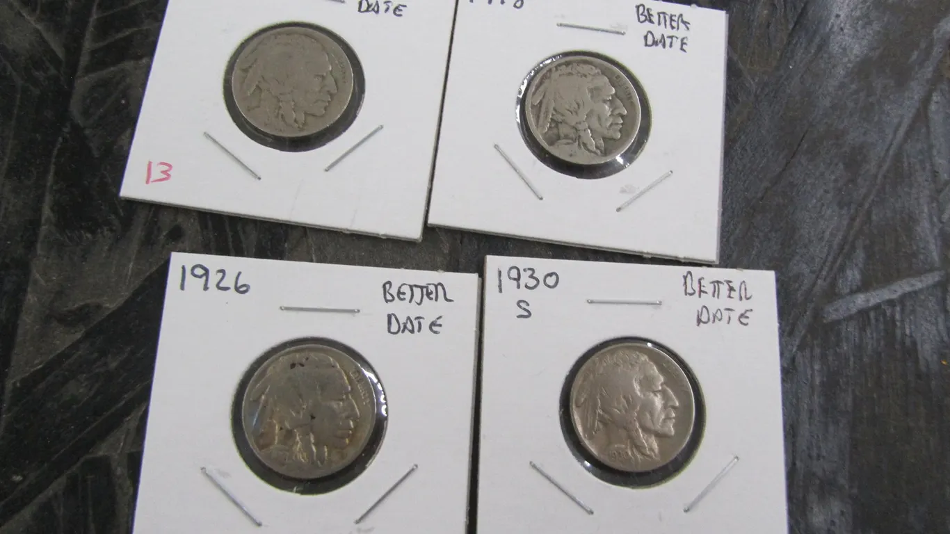 (4) Buffalo Nickels