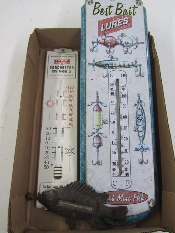 (3) Collectible Vintage Temperature Gauges